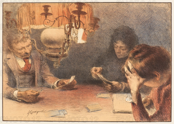 The Lamp, c1898. Creator: Guignet, Jean-Adrien (1816-1854).