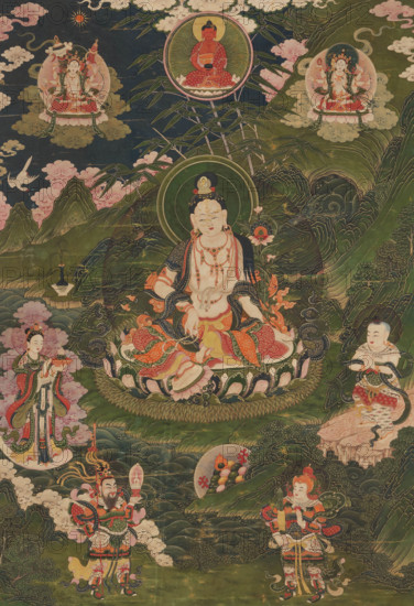 Thangka of the Avalokiteshvara, 18th century. Creator: Tibetan culture.
