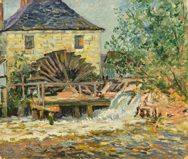 La roue du moulin (The mill wheel), 1918. Creator: Maufra, Maxime (1861-1918).