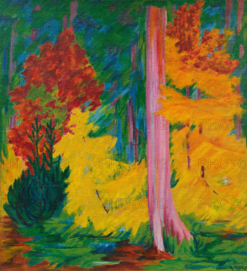 Autumn in the forest, 1920-1924. Creator: Bauknecht, Philipp (1884-1933).