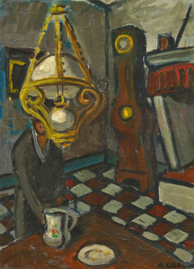 Intérieur avec chandelier. Creator: Chabaud, Auguste (1882-1955).