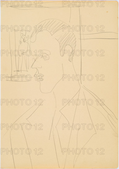 Portrait of Dr Max Huggeler, 1932-1934. Creator: Kirchner, Ernst Ludwig (1880-1938).