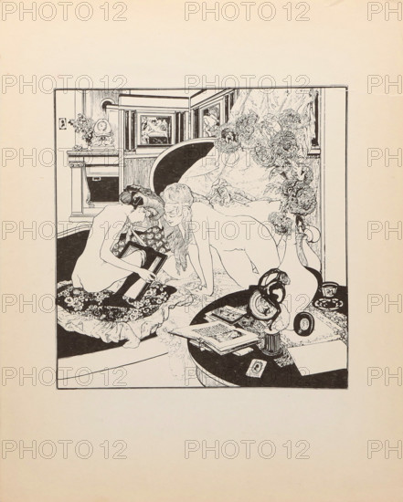 From "Tales at the Dressing Table" , c1908-1910. Creator: Bayros, Franz von (1866-1924).