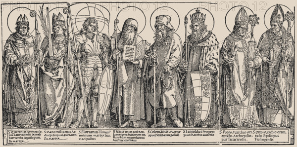 The Patron Saints of Austria, c1515. Creator: Dürer, Albrecht (1471-1528).