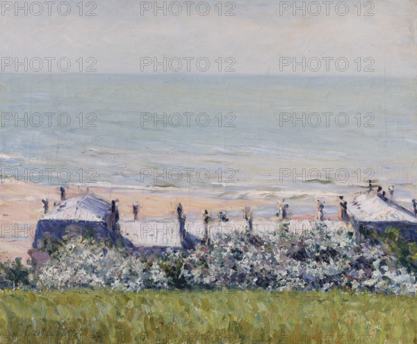 Les toits de l'Hôtel des Roches Noires, Trouville, 1882. Creator: Caillebotte, Gustave (1848-1894).