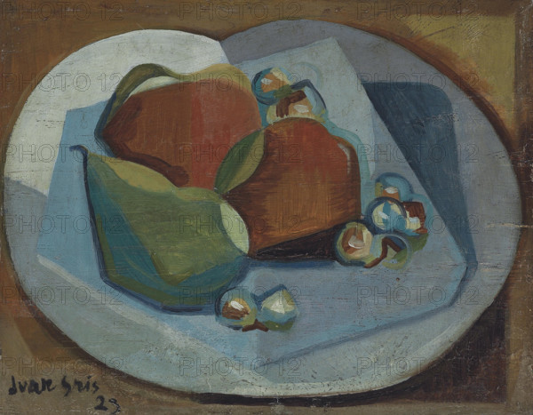 Still life with fruit, 1923. Creator: Gris, Juan (1887-1927).