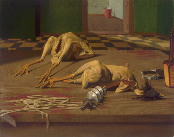 Dead Chickens, 1926. Creator: Scholz, Georg (1890-1945).