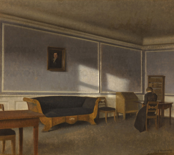 Sunshine in the Drawing Room II, 1903. Creator: Hammershøi, Vilhelm (1864-1916).