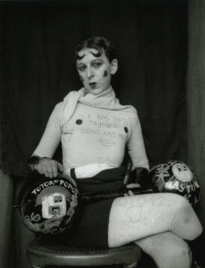 Self-portrait (I am in Training… Don't Kiss Me), 1927. Creator: Cahun, Claude (1894-1954).