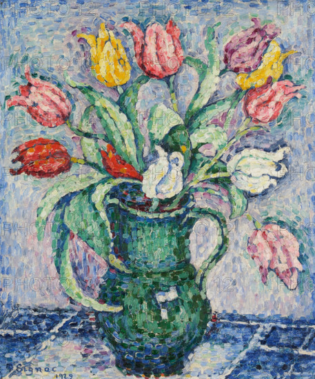 Fleurs (Tulipes), 1929. Creator: Signac, Paul (1863-1935).