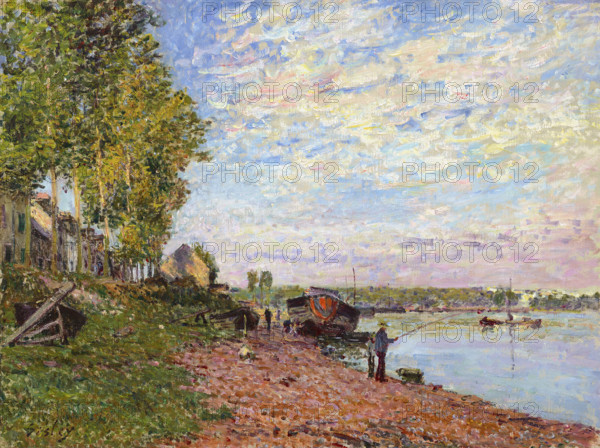 Le Loing à Saint-Mammès, 1883. Creator: Sisley, Alfred (1839-1899).