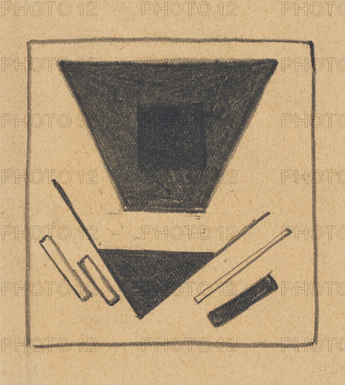 Suprematist Composition: Projected Plane, 1915. Creator: Malevich, Kasimir Severinovich (1878-1935).