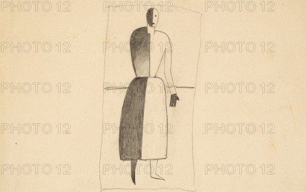 Standing Woman, c1930. Creator: Malevich, Kasimir Severinovich (1878-1935).