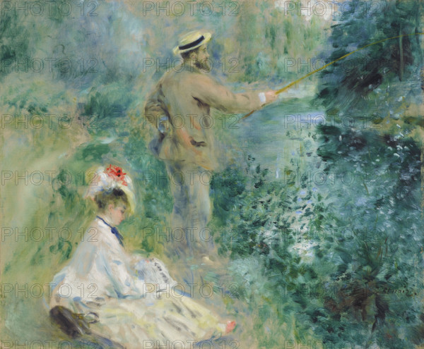 Le pêcheur à la ligne (The Angler), 1874. Creator: Renoir, Pierre Auguste (1841-1919).