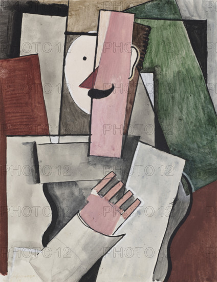 Soldier With A Mustache, 1918. Creator: La Fresnaye, Roger de (1885-1925).