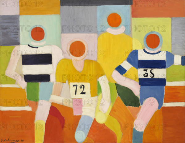 Les Coureurs (The Runners), 1930. Creator: Delaunay, Robert (1885-1941).
