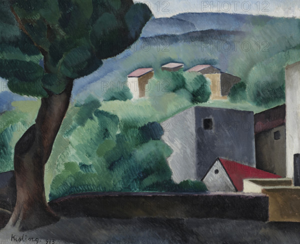 Paysage de Céret, 1913. Creator: Kisling, Moïse (1891-1953).