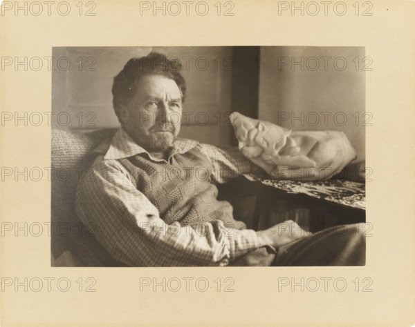 Ezra Pound, 1939. Creator: Genthe, Arnold (1869-1942).