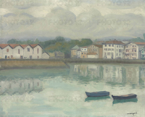 Port de Ciboure, Saint-Jean-de-Luz, 1927. Creator: Marquet, Pierre-Albert (1875-1947).