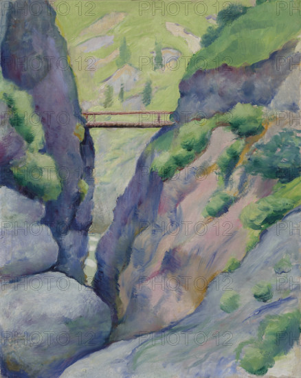 Gorge in Tegernsee, 1910. Creator: Macke, August (1887-1914).