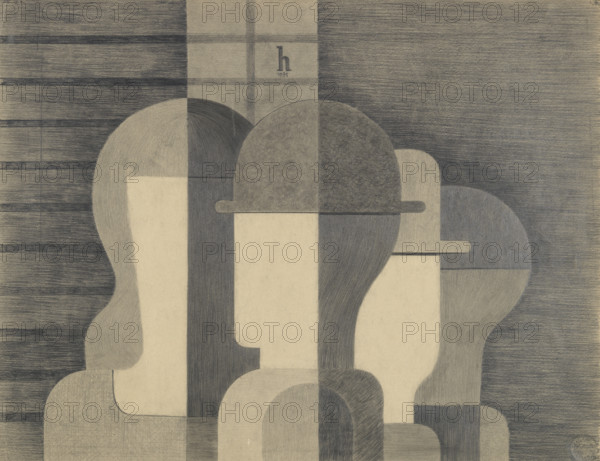 Group, 1931. Creator: Hoerle, Heinrich (1895-1936).