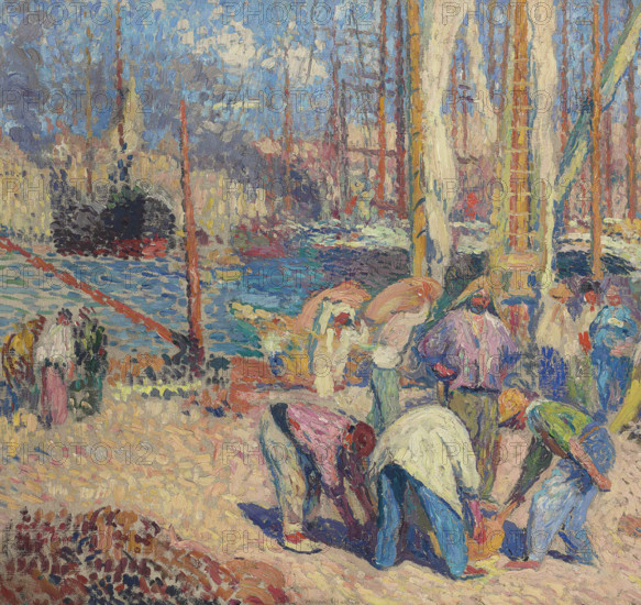 The port of Marseille, 1918-1922. Creator: Martin, Henri (1860-1943).