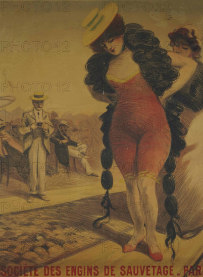 Société des Engins de Sauvetage-Paris, c1900. Creator: Chéret, Jules (1836-1932).