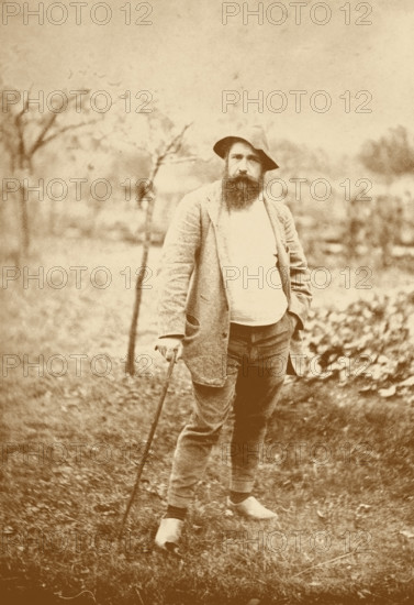 Portrait of the painter Claude Monet, c1889. Creator: Robinson, Theodore (1852-1896).