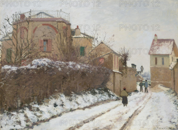 Rue de la Citadelle, Pontoise, 1873. Creator: Pissarro, Camille (1830-1903).