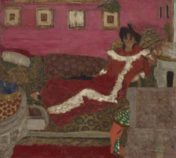 Portrait de Madame Delierre (Symphonie en rouge) , c1901. Creator: Vuillard, Édouard (1868-1940).