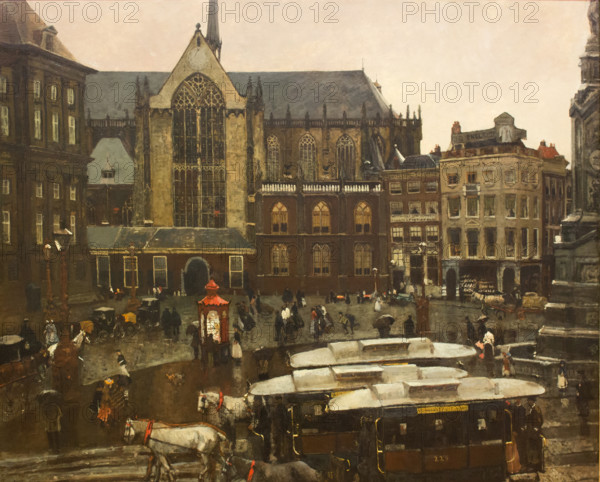 Dam Square, 1898. Creator: Breitner, George Hendrik (1857-1923).