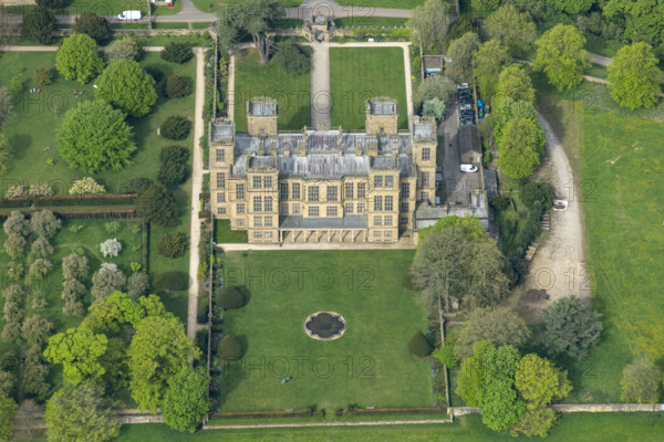 Hardwick Hall, a late 16th century country house, Derbyshire, 2025. Creator: Robyn Andrews.