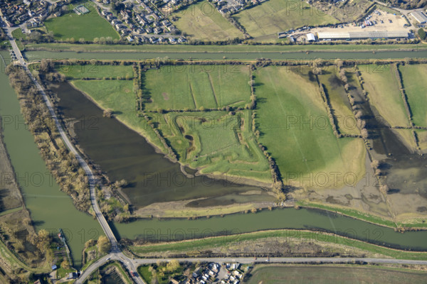 The Bulwark, a Civil War fieldwork, Cambridgeshire, 2025. Creator: Damian Grady.