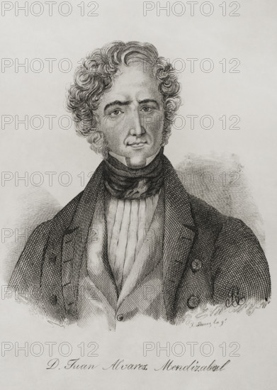 Juan Alvarez de Mendizábal (1790-1853), Spanish politician and financier..., 1845.  Creator: Jose Gomez.