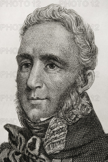Portrait of Francisco Espoz y Mina (1781-1836), Spanish military, 1845.  Creator: Jose Gomez.
