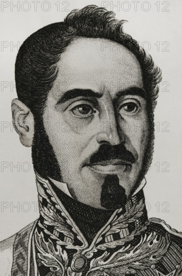 Joaquín Baldomero Fernández-Espartero Alvarez de Toro (1793-1879), 1845. Creators: Pedro Celestino Mare, Manuel Miranda.