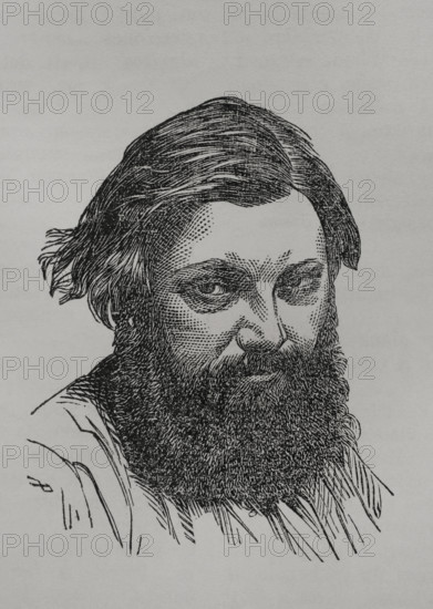 Gustave Courbet (Jean Désiré Gustave Courbet) (1819-1877), French painter, 1871. Creator: Unknown.