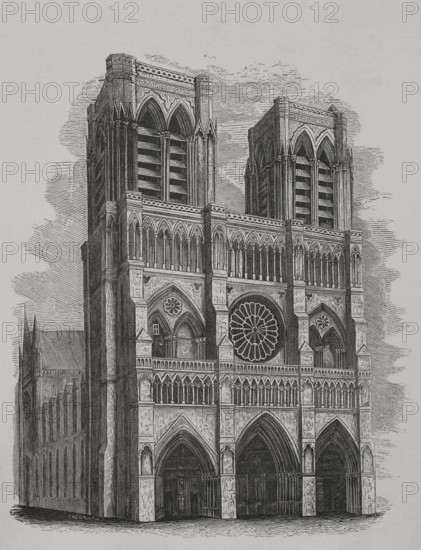 Notre-Dame, Paris, France, 1856. Creator: Unknown.