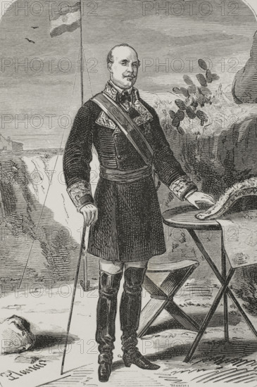 Portrait of Leopoldo O'Donnell (1809-1867), Spanish military and politician, 1879.  Creator: Xavier Branguli.