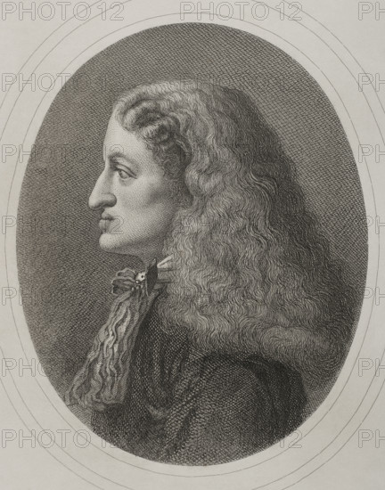 Portrait of Charles II, the Bewitched (1661-1700), King of Spain (1665-1700), 1879. Creators: Alphonse Charles Masson, Magin Pujadas.