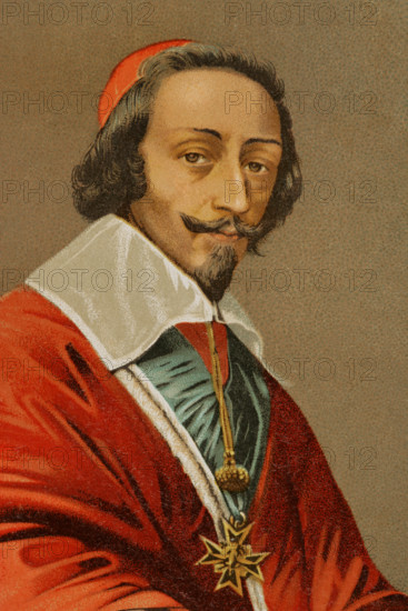 Cardinal de Richelieu (Armand Jean du Plessis) (1585-1642), French clergyman and statesman, 1886.  Creator: Unknown.