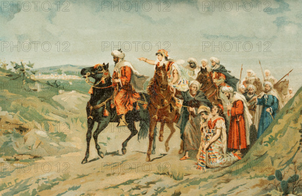 Legend of the Moor's Last Sigh, 1890.  Creator: Unknown.