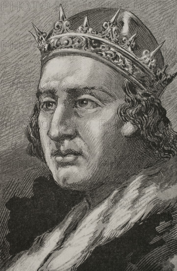 Alfonso XI of Castile (1311-1350), so-called "the Avenger", King of Castile and Leon, 1890. Creator: Joan Serra y Pausas.