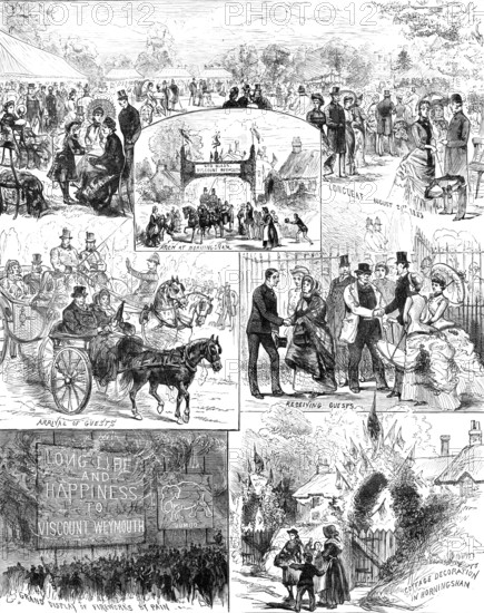 Festivities at Longleat, Wiltshire, Coming of Age of Lord Weymouth, son of the Marquis of Bath, 1883 Creator: Unknown.