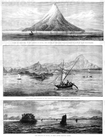 The Volcanic Eruption in the Straits of Sunda, 1883. Creator: Unknown.