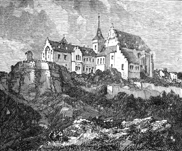 The Luther Celebration in Germany: the Schloss or Castle at Mansfeld, 1883. Creator: Unknown.