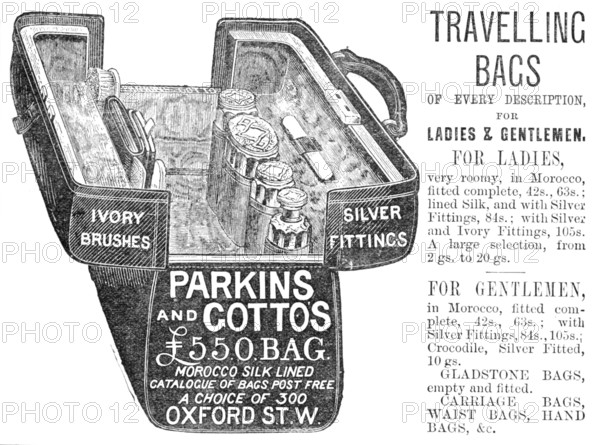 Parkins and Gotto's £5.5.0. Bag, 1883. Creator: Unknown.