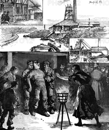 The Colliery Explosion near Accrington, 1883. Creator: William James Palmer.