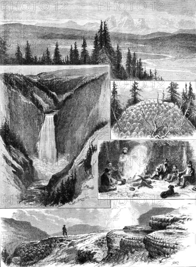 The Yellowstone Park, North America, 1883. Creator: Unknown.