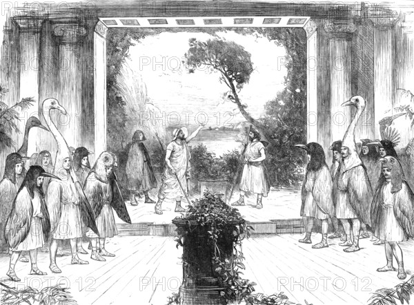 The Birds of Aristophanes, played at Cambridge University, 1883. Creator: Unknown.